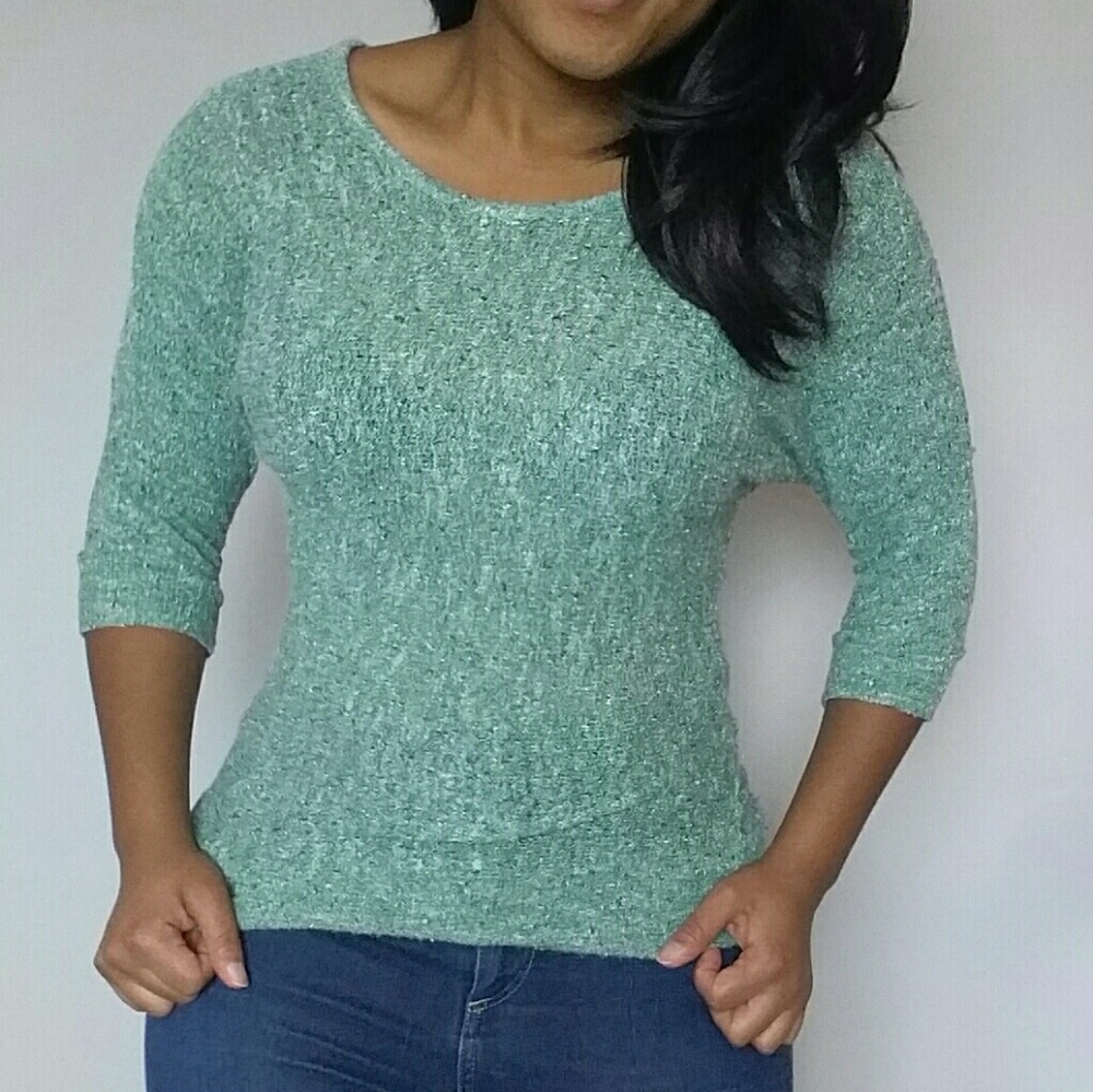 Urban Outfitters Green Textured Shirt